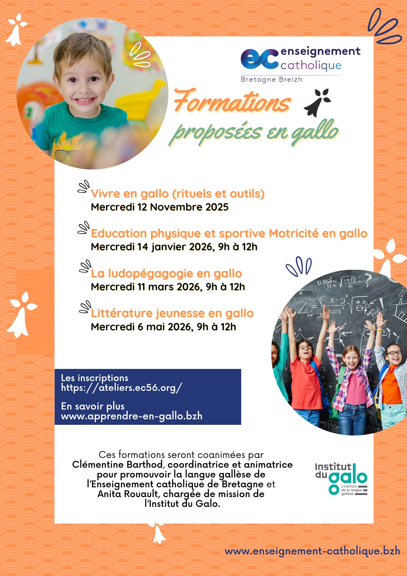 Formations en gallo proposées par l'Enseignement catholique de Bretagne