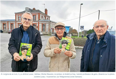 Le prix de l’ouvrage en gallo a été emporté par Michel Mauxion de Plessala pour son ouvrage « Le volou d’bérouette »